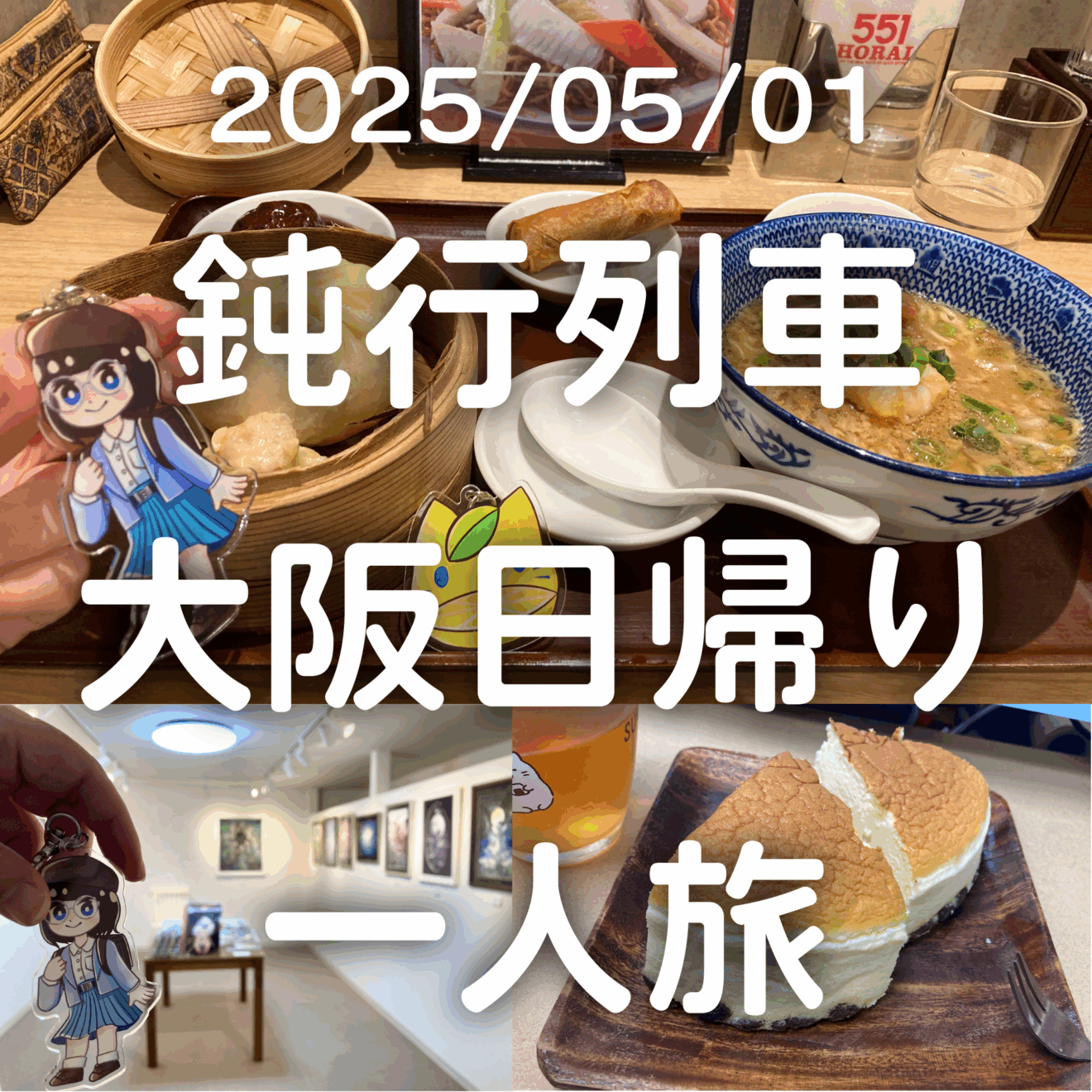 2025/05/03 鈍行列車大阪日帰り一人旅