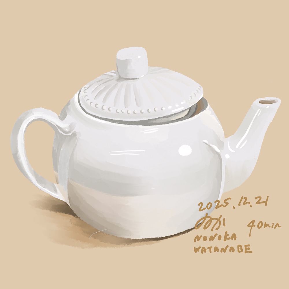 2025/12/21 ティーポットスケッチ